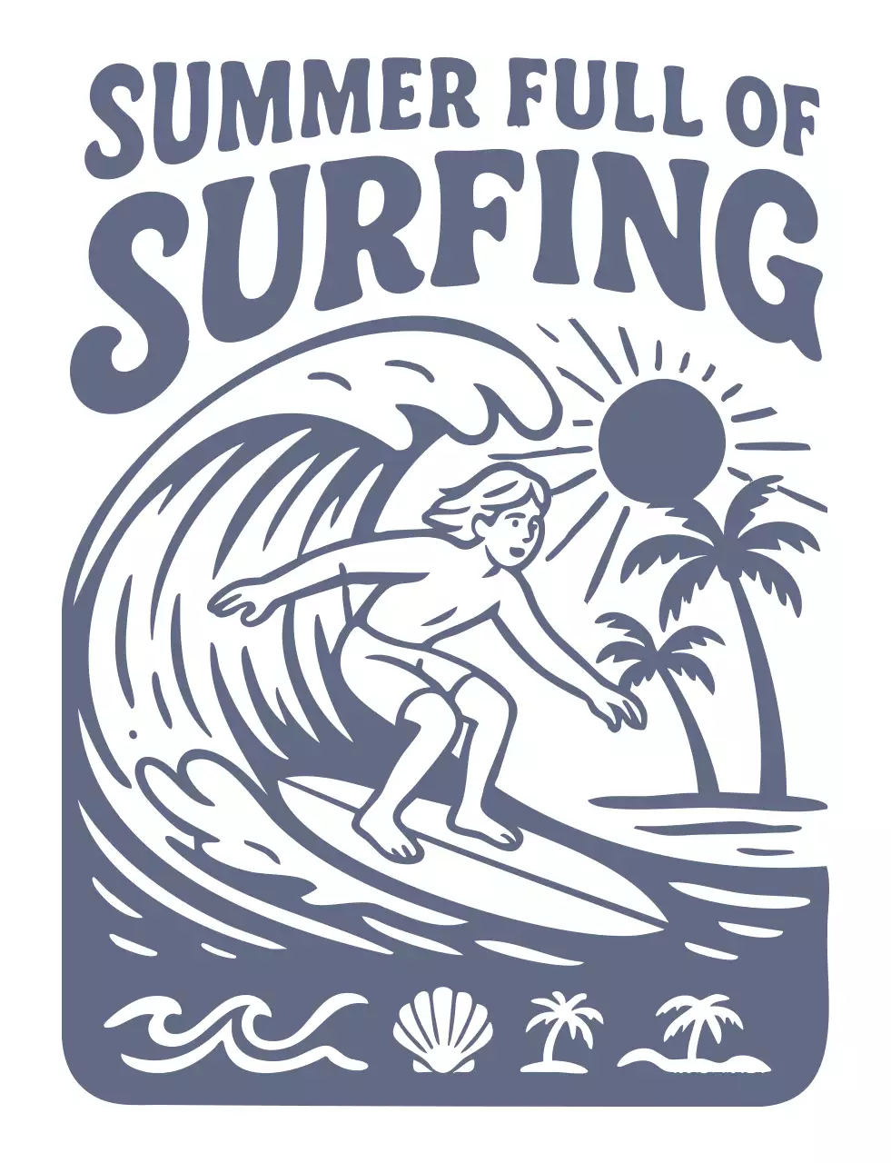 주황 레트로 서핑 이벤트