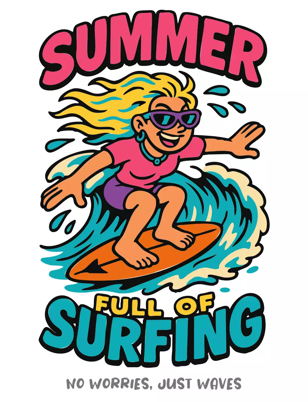 핫핑크 팝 서핑 광고