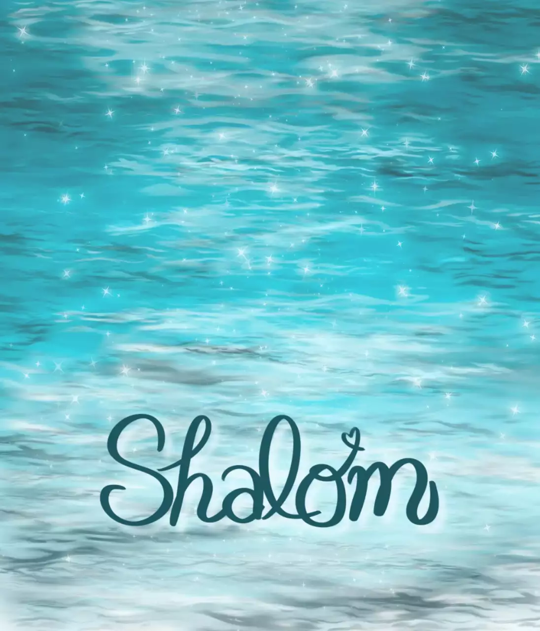 하늘색 심플 평화 엽서