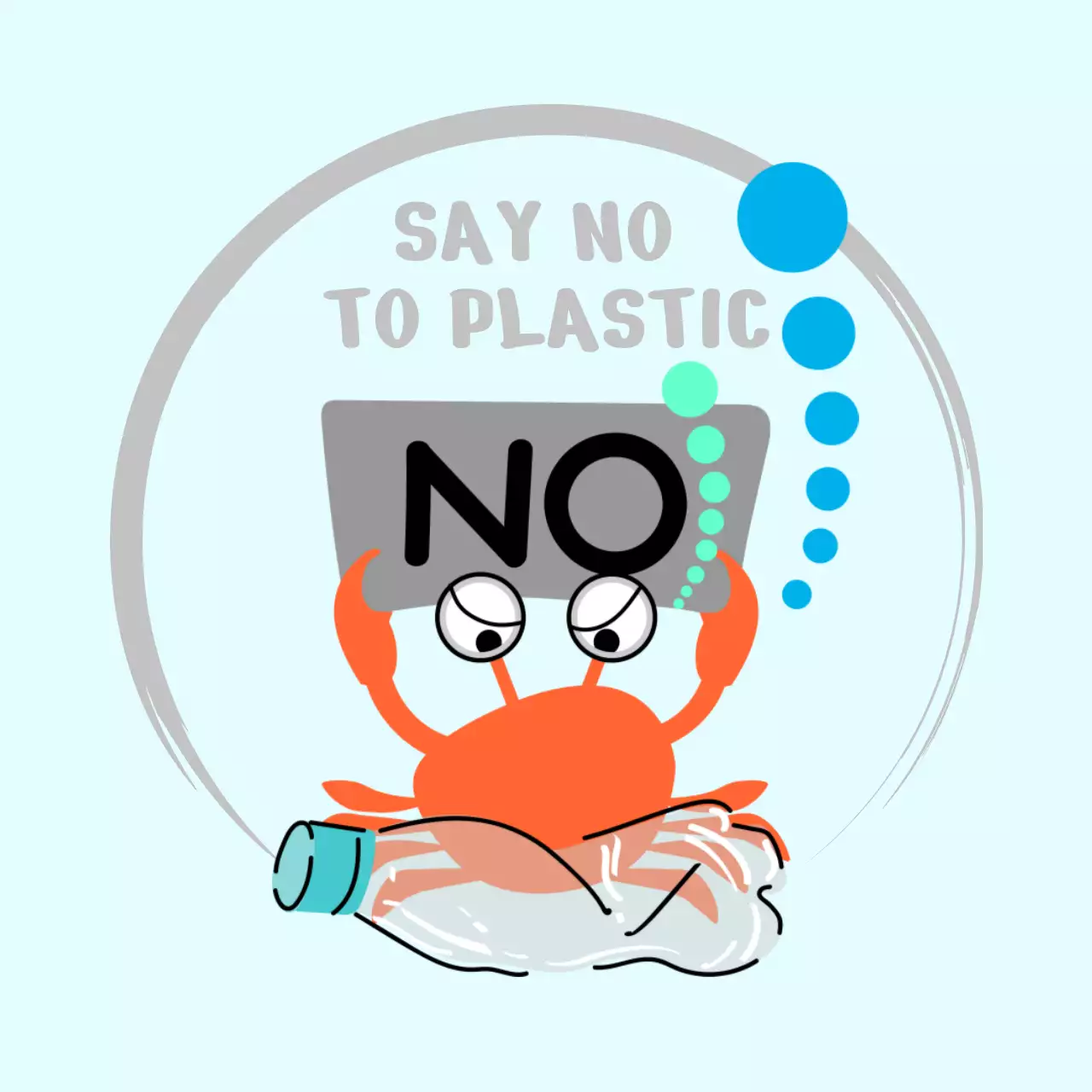 하늘색 심플 환경 캠페인