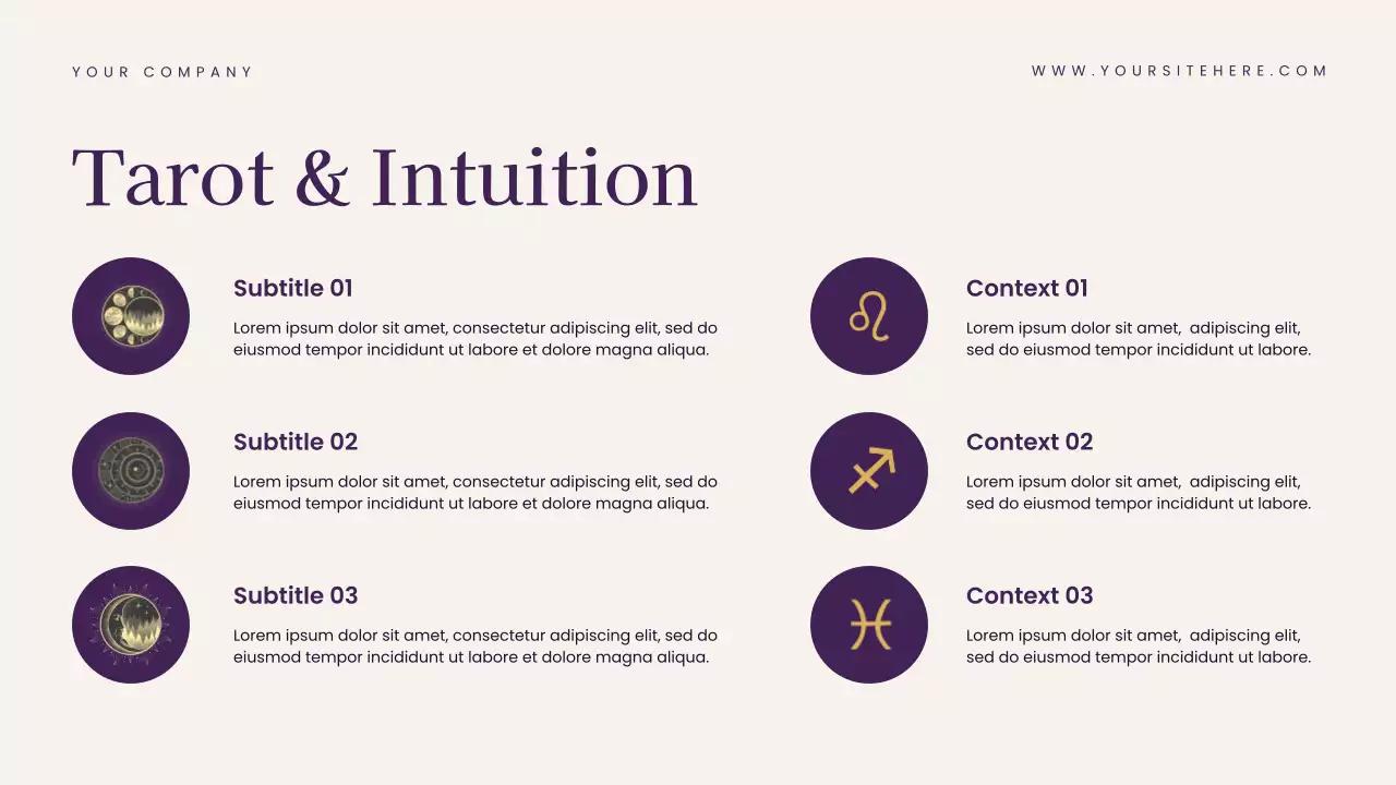 Navy Elegant Tarot Guide Presentation