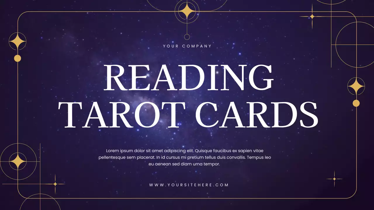 Navy Elegant Tarot Guide Presentation
