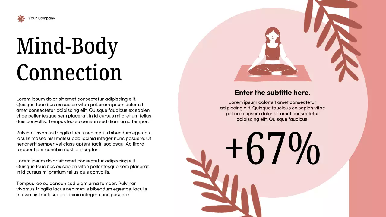 Pink Modern Health Announcement Presentation