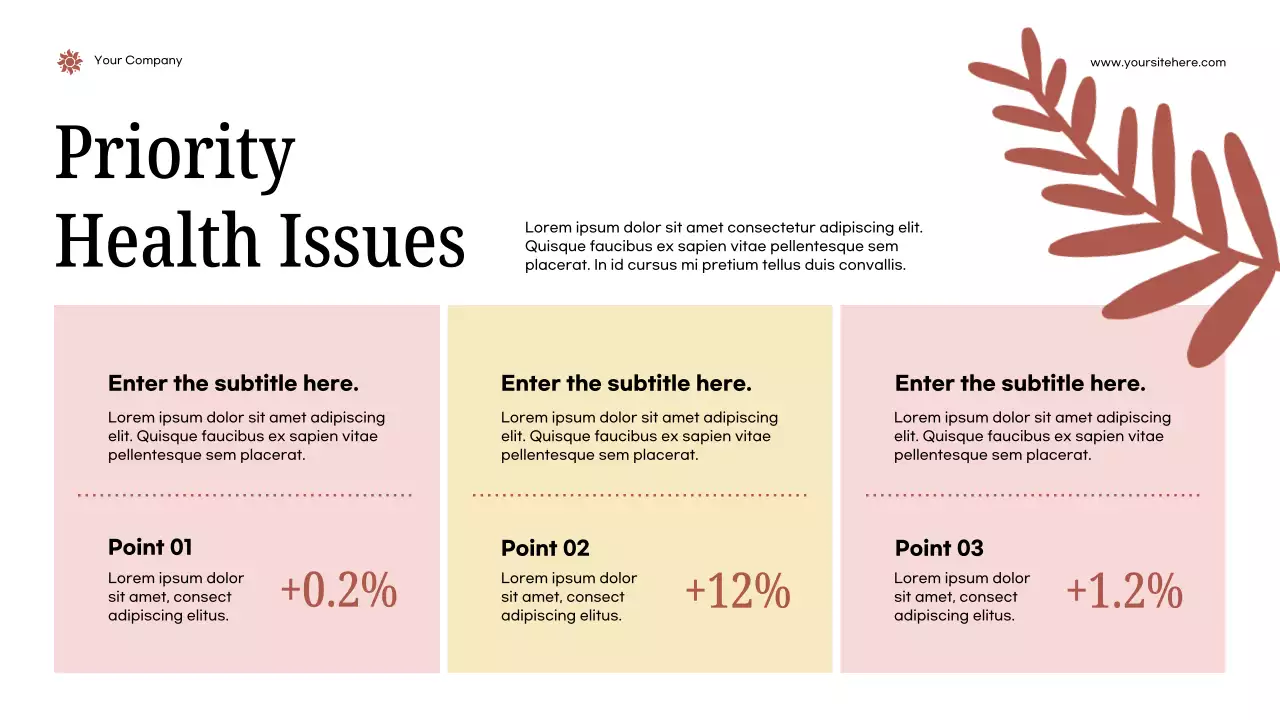 Pink Modern Health Announcement Presentation