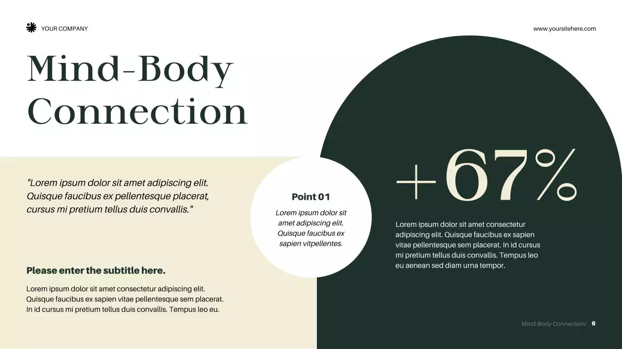 Green Elegant Wellness Announcement Presentation