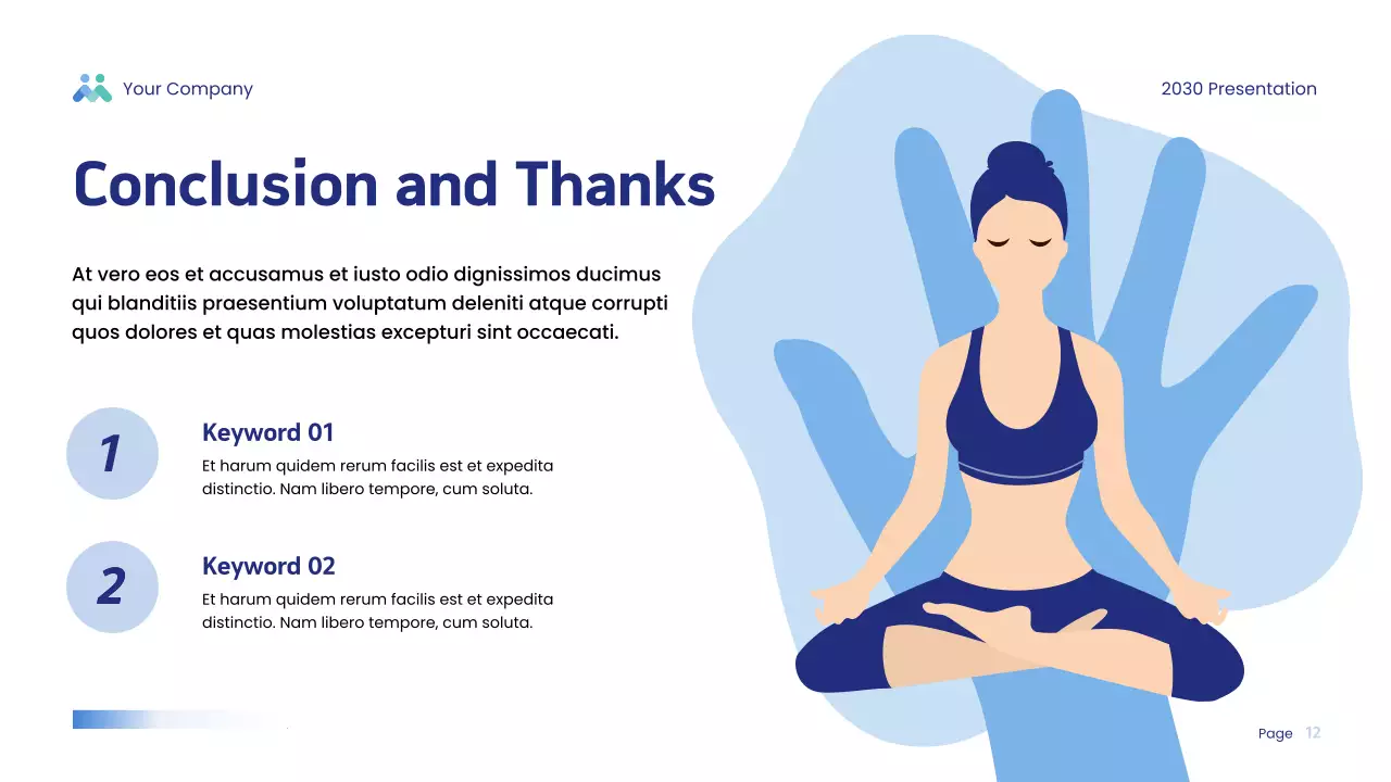 Blue Modern Physical Wellness Research Presentation