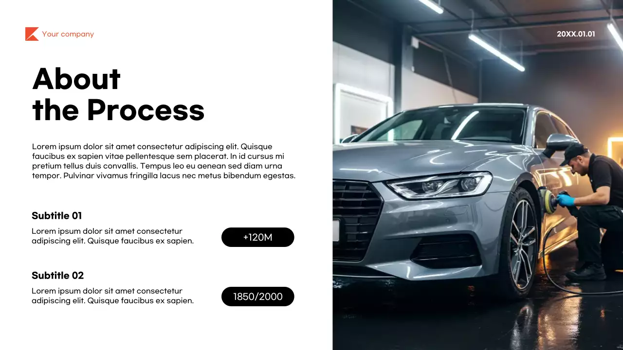 Black Modern Vehicle Production Guide Presentation