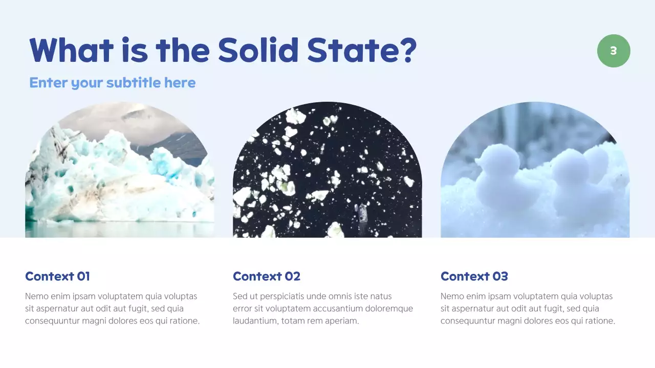 Blue Minimal Nature Exhibition Presentation