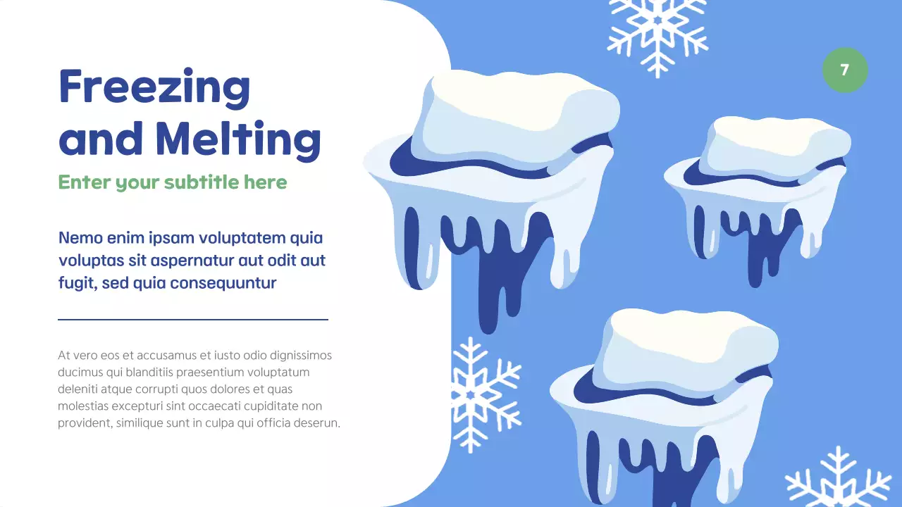 Blue Minimal Nature Exhibition Presentation