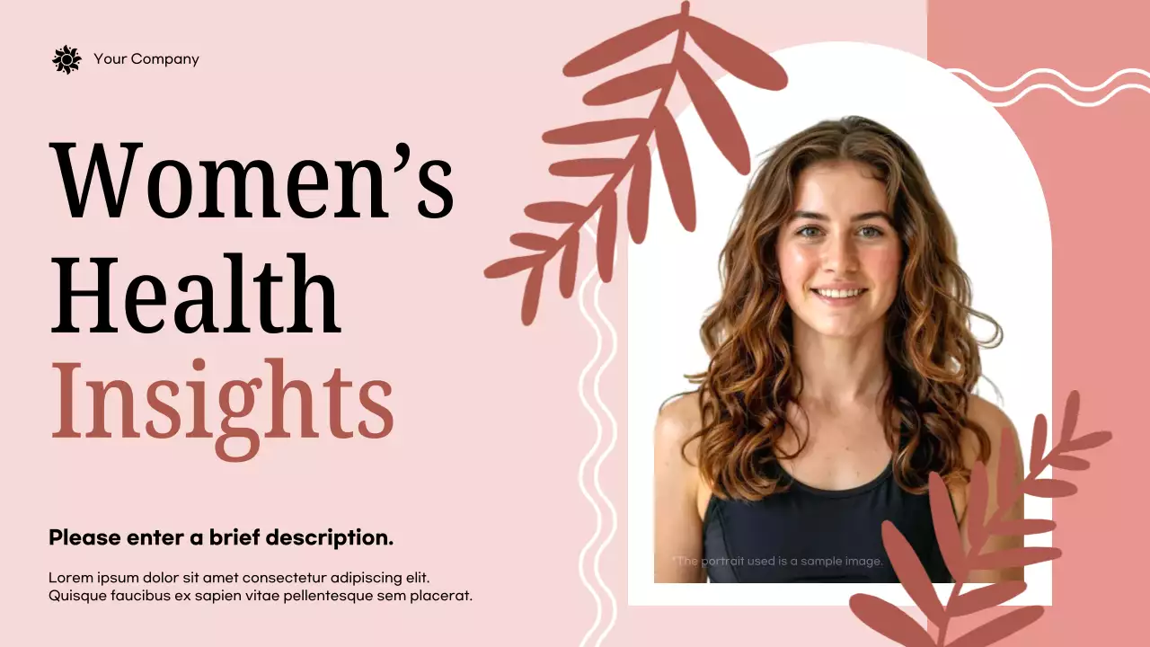 Pink Modern Health Announcement Presentation