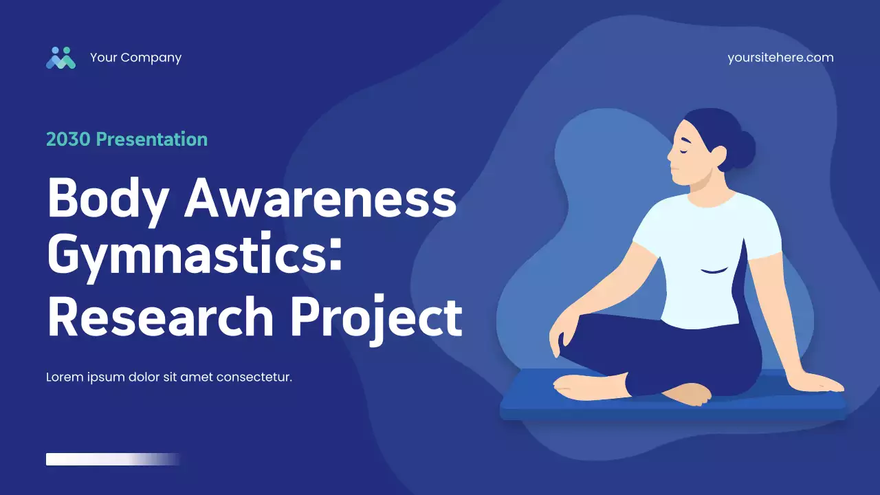 Blue Modern Physical Wellness Research Presentation