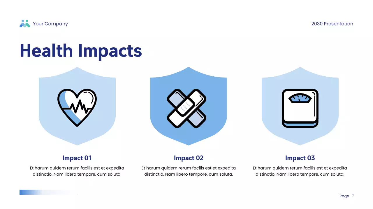 Blue Modern Physical Wellness Research Presentation