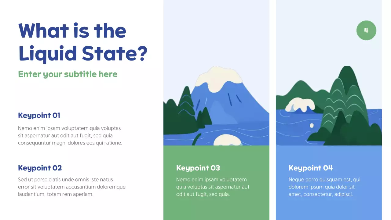 Blue Minimal Nature Exhibition Presentation