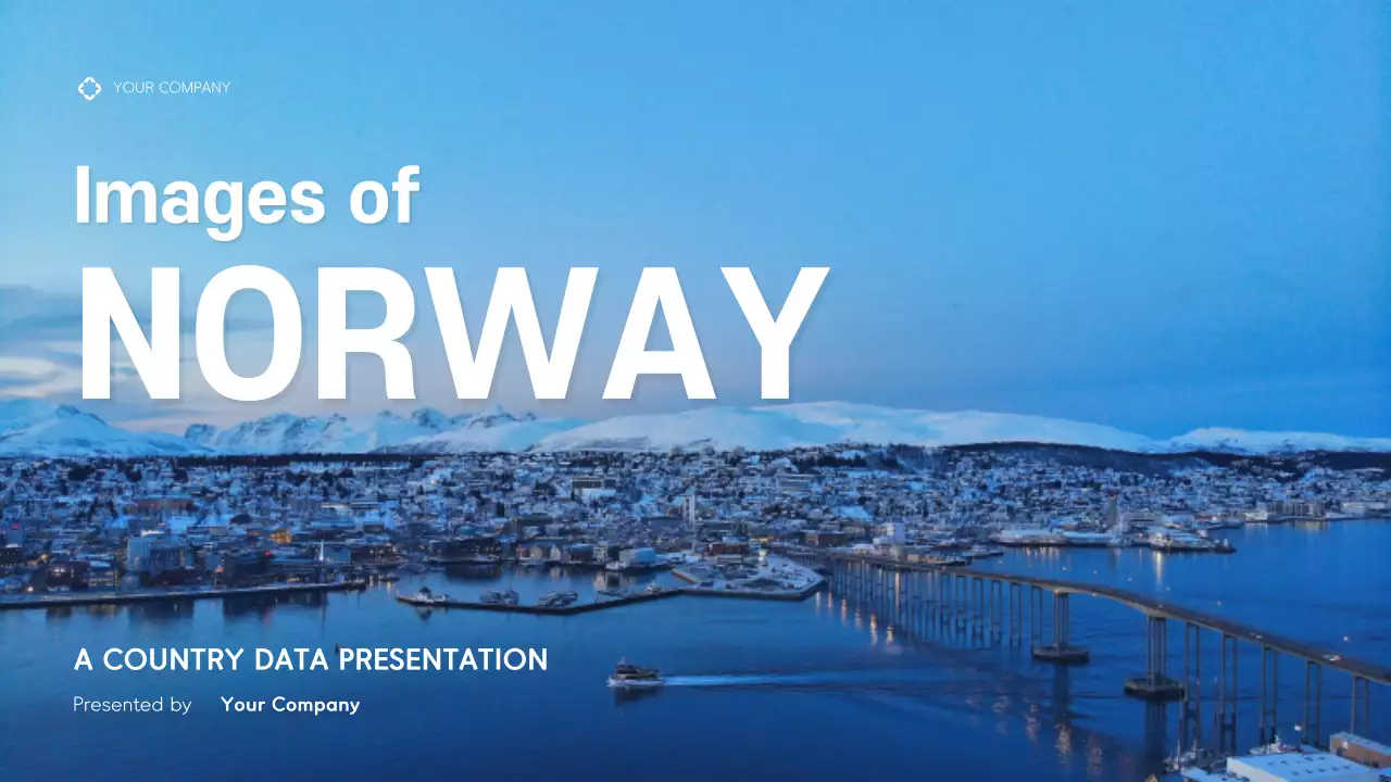 Blue Modern Norway Presentation