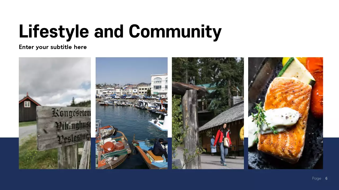 Blue Modern Norway Presentation