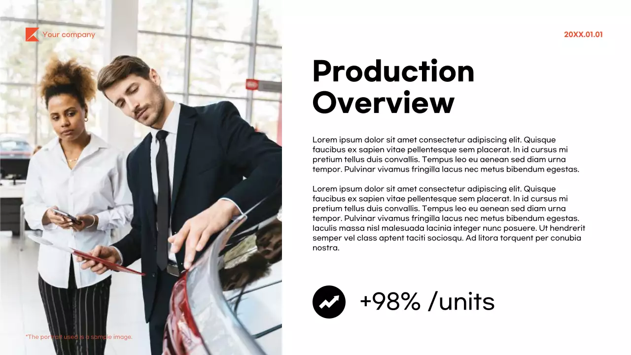 Black Modern Vehicle Production Guide Presentation