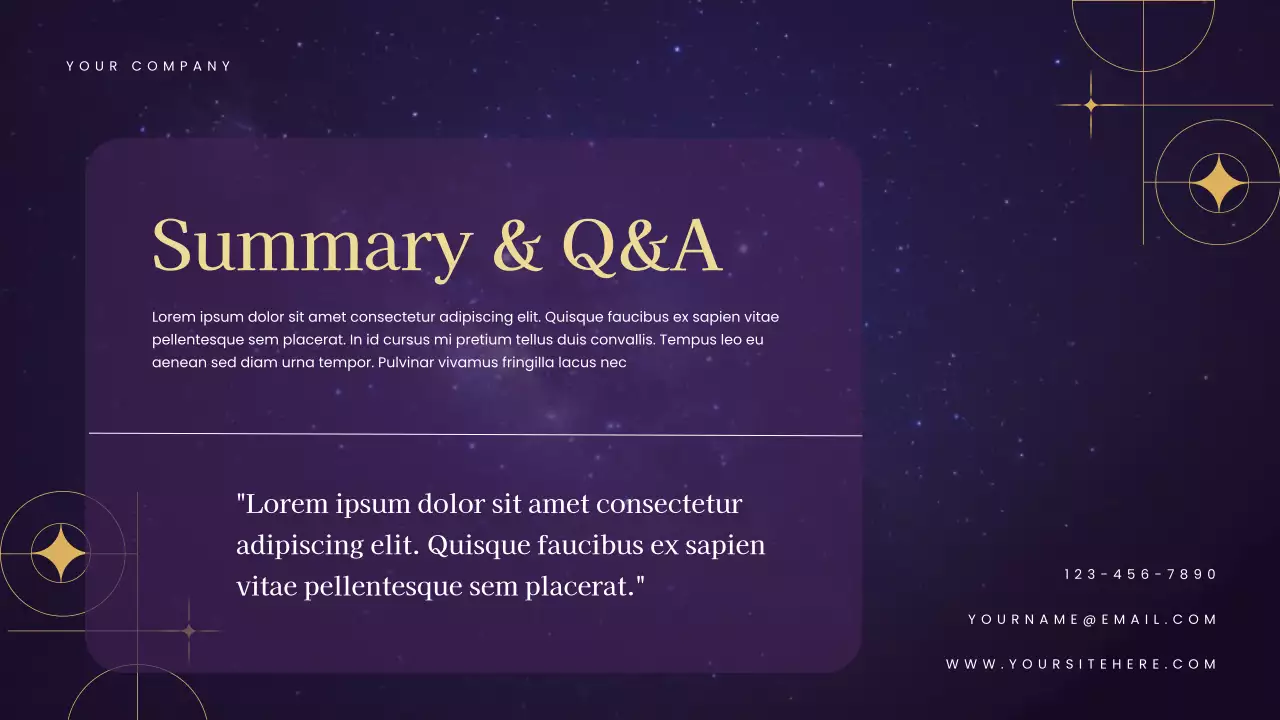 Navy Elegant Tarot Guide Presentation