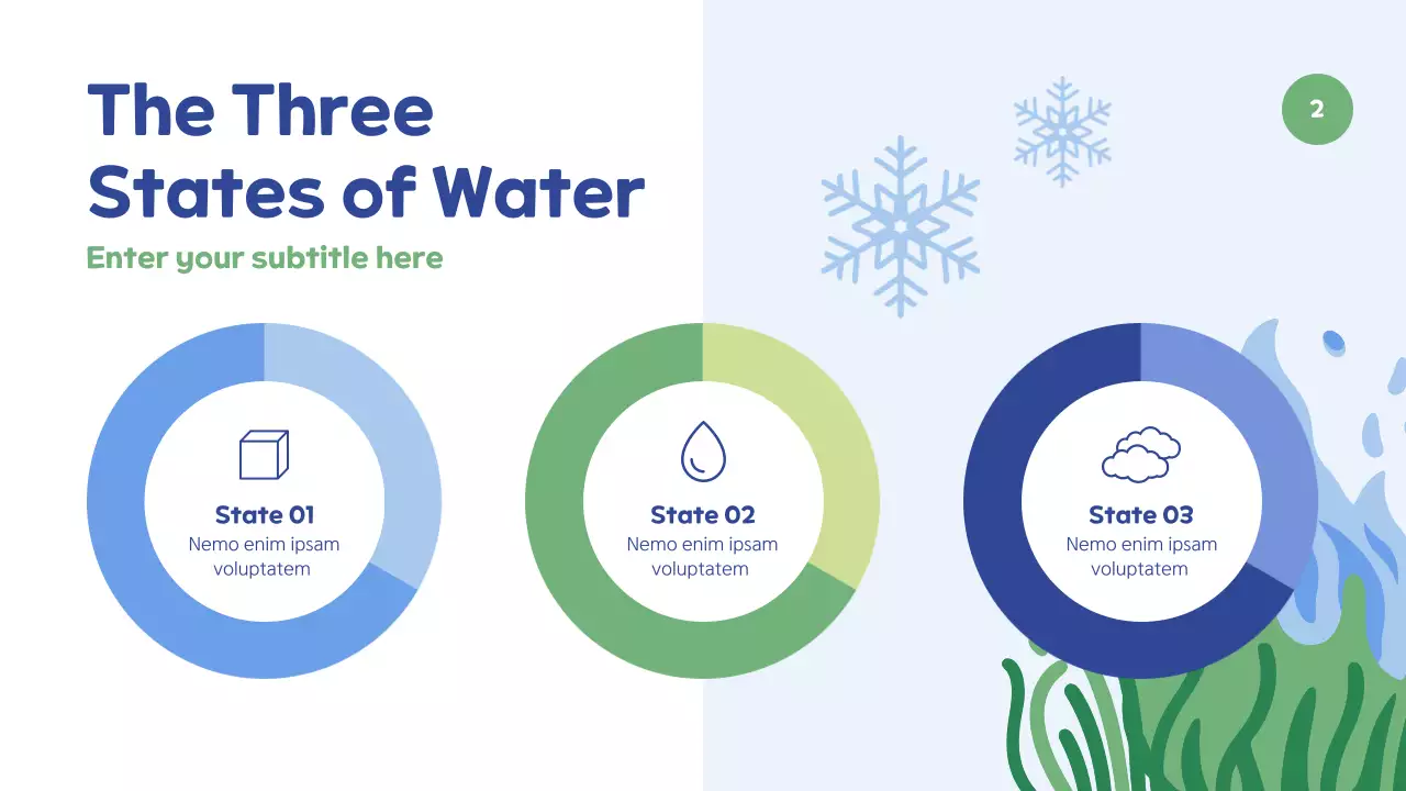 Blue Minimal Nature Exhibition Presentation