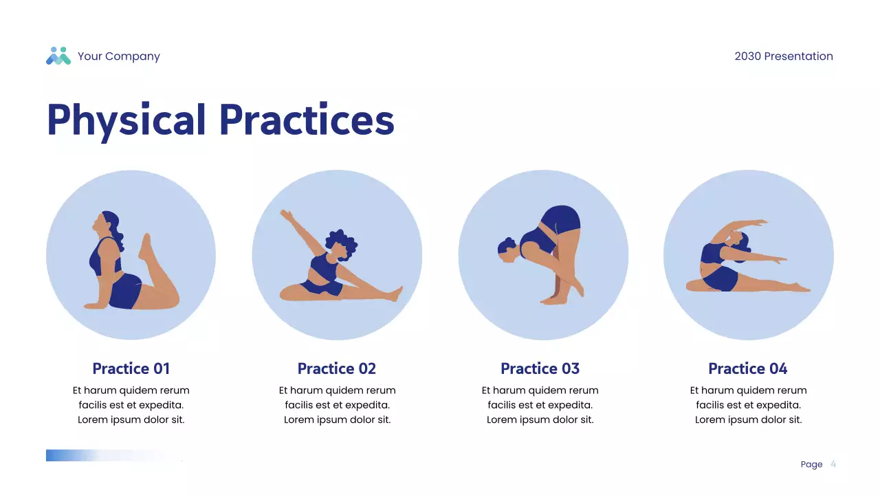 Blue Modern Physical Wellness Research Presentation