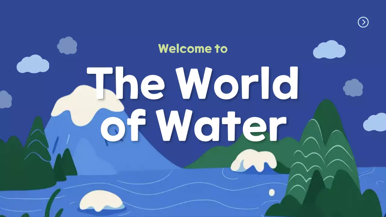 Blue Minimal Nature Exhibition Presentation