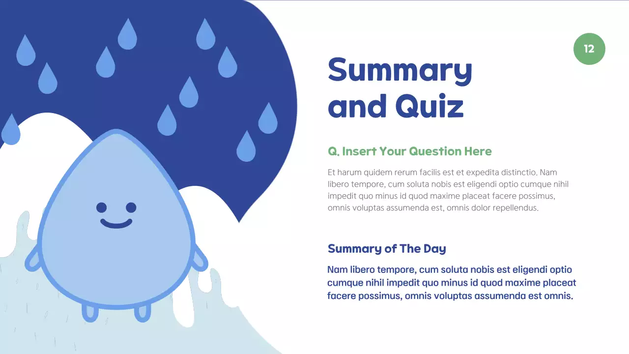 Blue Minimal Nature Exhibition Presentation