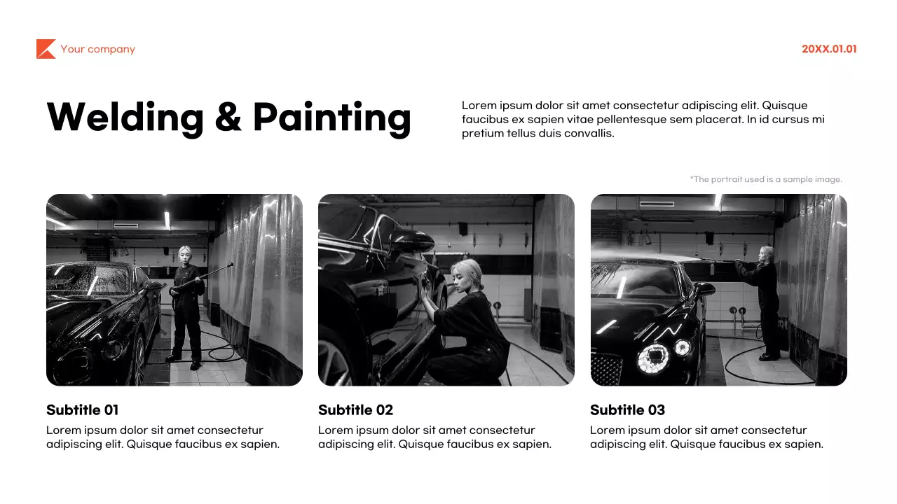 Black Modern Vehicle Production Guide Presentation