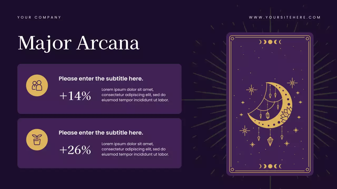 Navy Elegant Tarot Guide Presentation