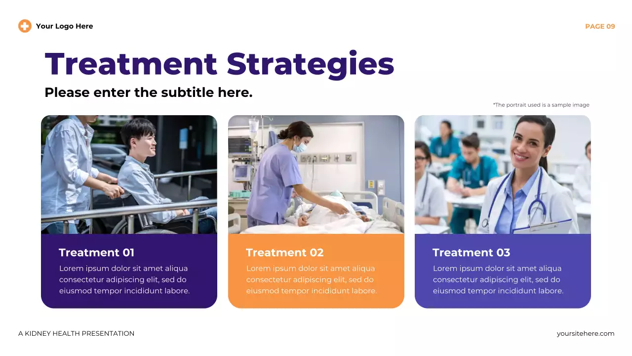 Purple Modern Illustrative Kidney Health Presentation