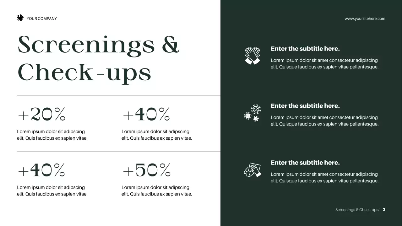 Green Elegant Wellness Announcement Presentation