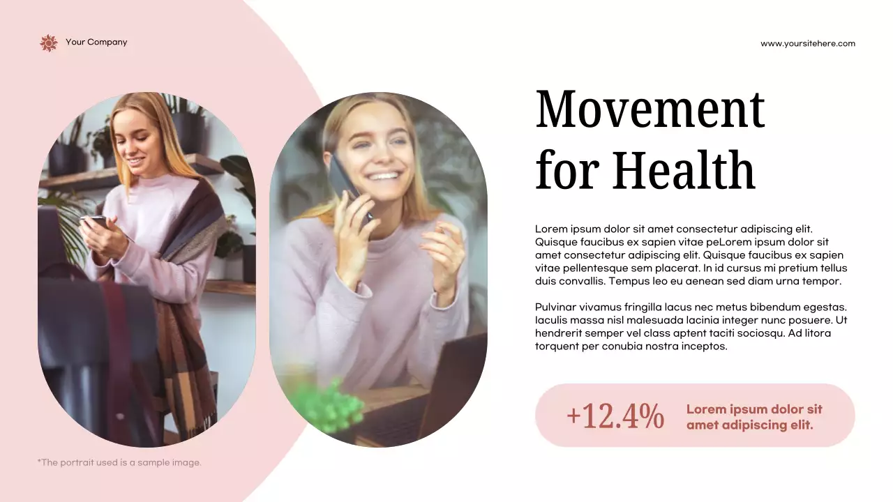 Pink Modern Health Announcement Presentation