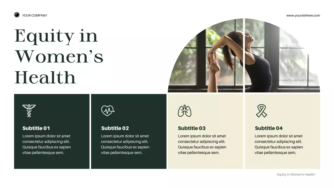 Green Elegant Wellness Announcement Presentation