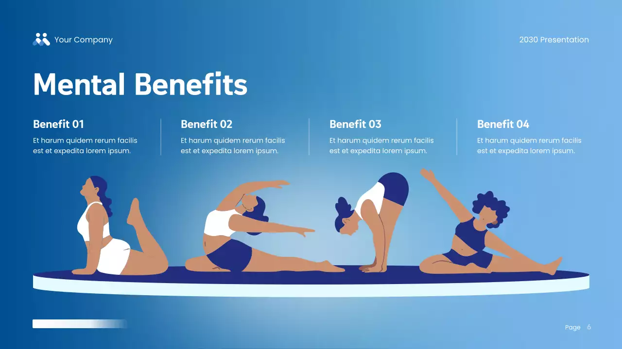 Blue Modern Physical Wellness Research Presentation