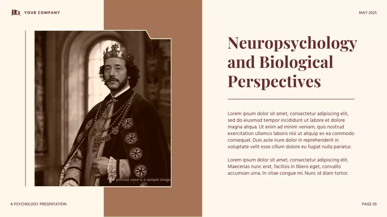 Red and Beige vintage Developmental Psychology Presentation