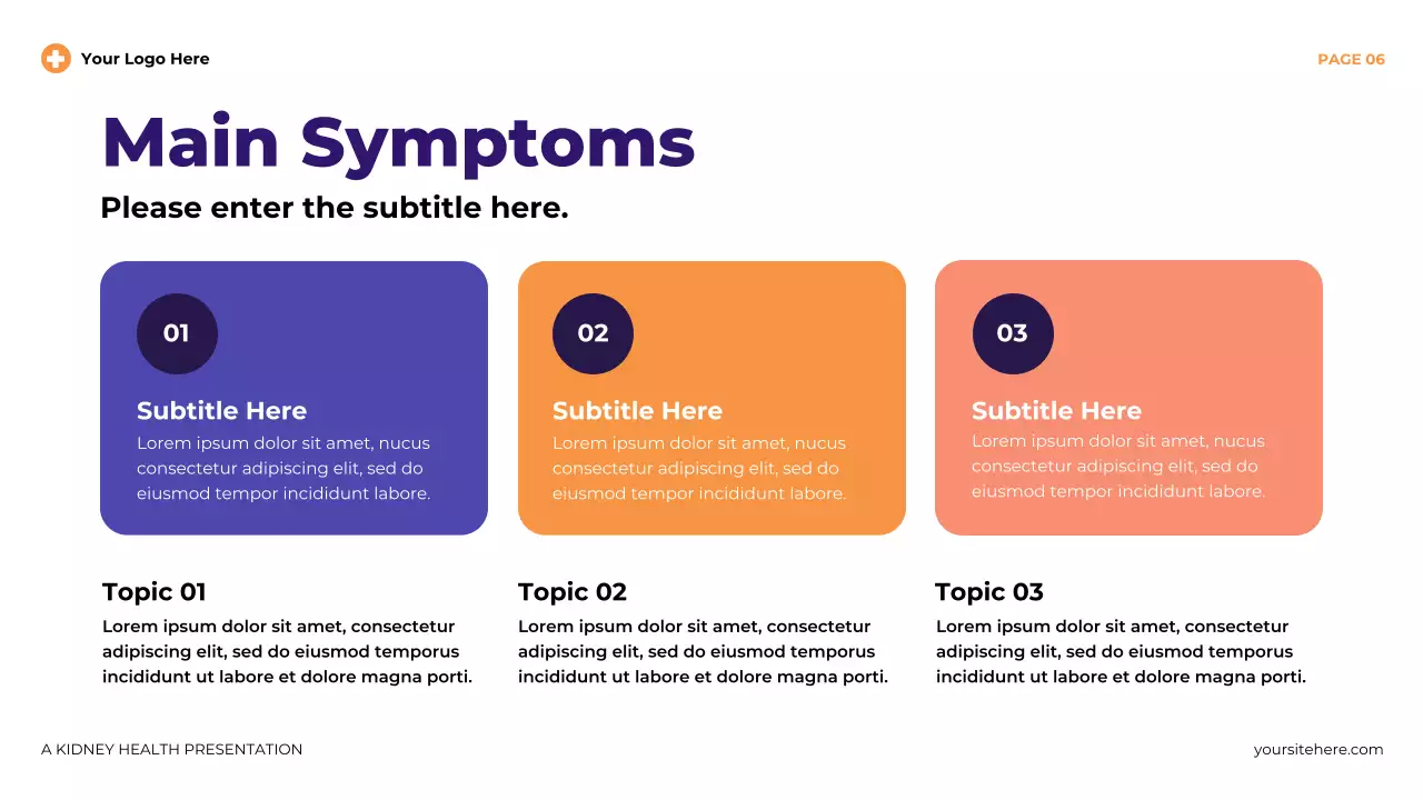 Purple Modern Illustrative Kidney Health Presentation