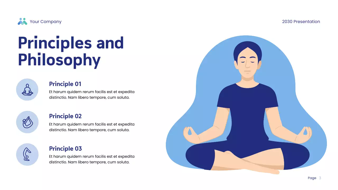 Blue Modern Physical Wellness Research Presentation