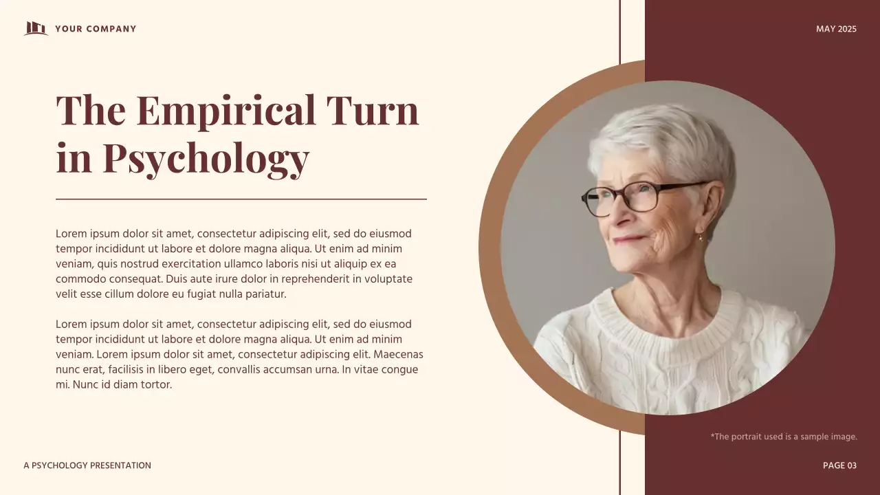 Red and Beige vintage Developmental Psychology Presentation