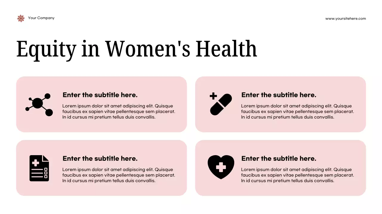 Pink Modern Health Announcement Presentation