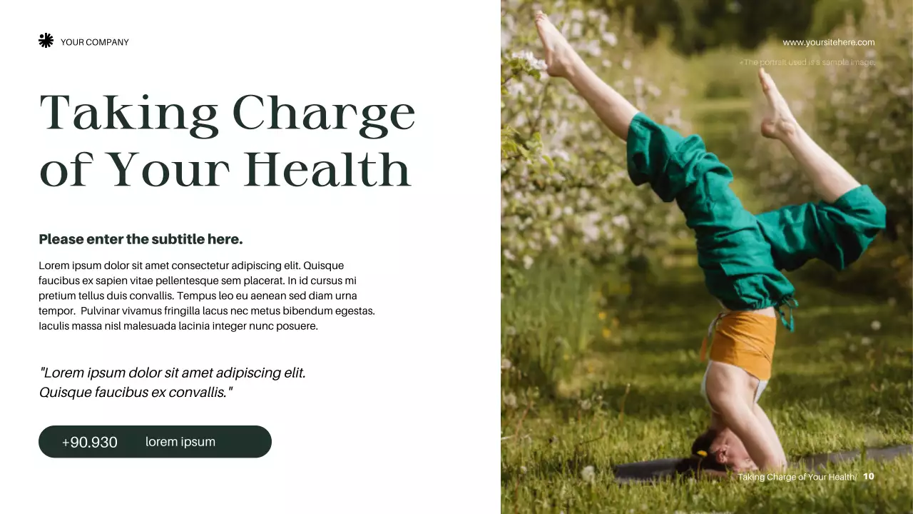 Green Elegant Wellness Announcement Presentation