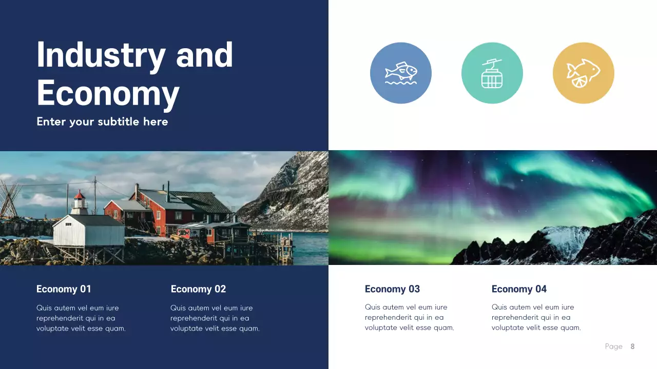 Blue Modern Norway Presentation