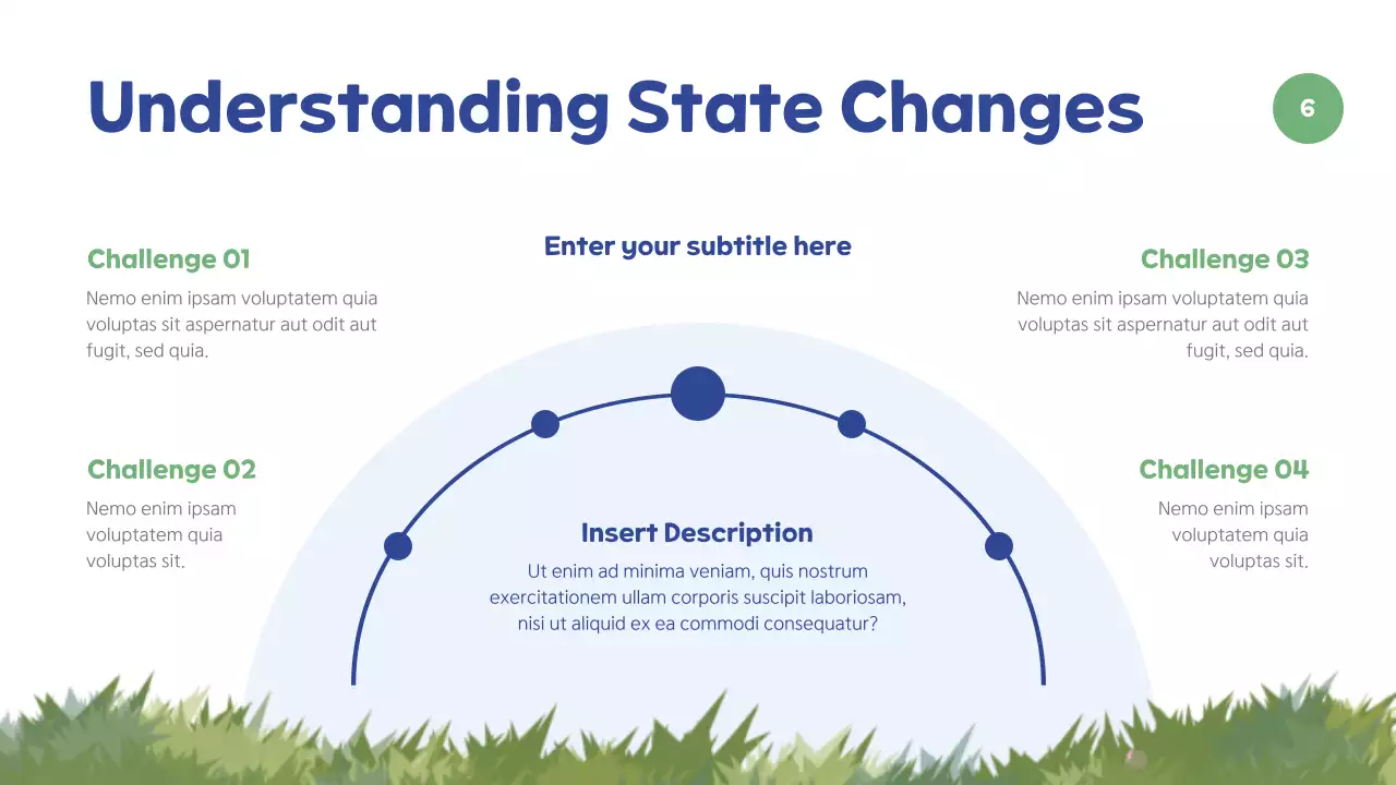 Blue Minimal Nature Exhibition Presentation