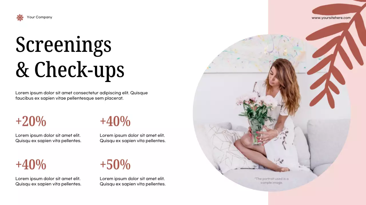 Pink Modern Health Announcement Presentation