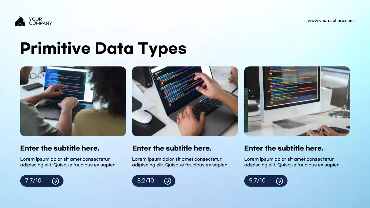 Blue Modern Programming Lecture Presentation