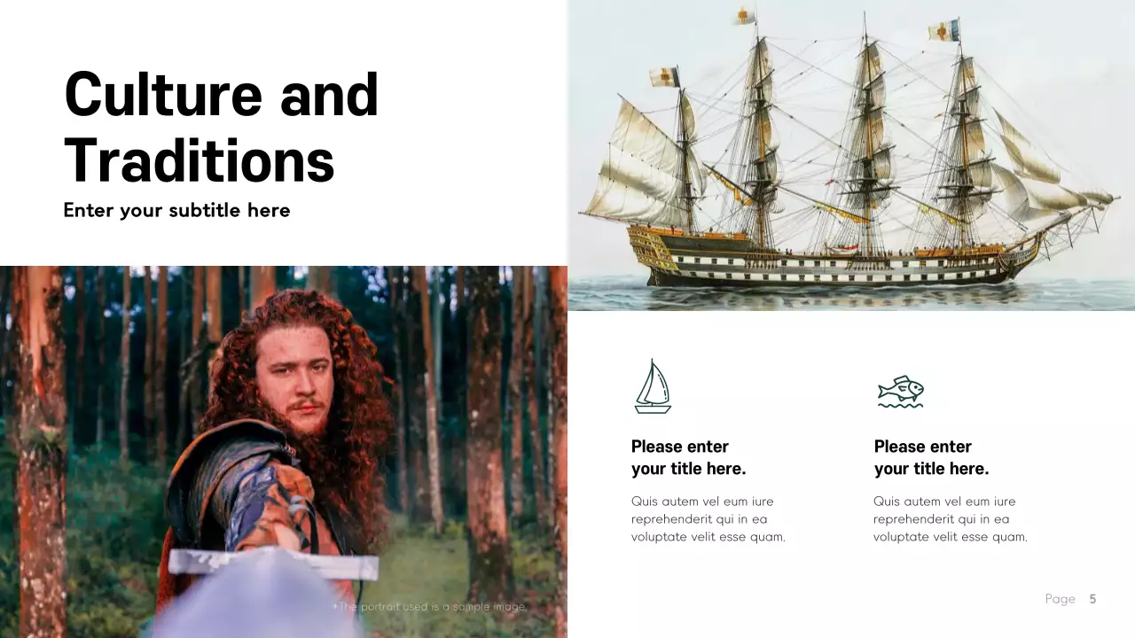 Blue Modern Norway Presentation