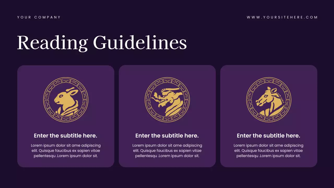 Navy Elegant Tarot Guide Presentation