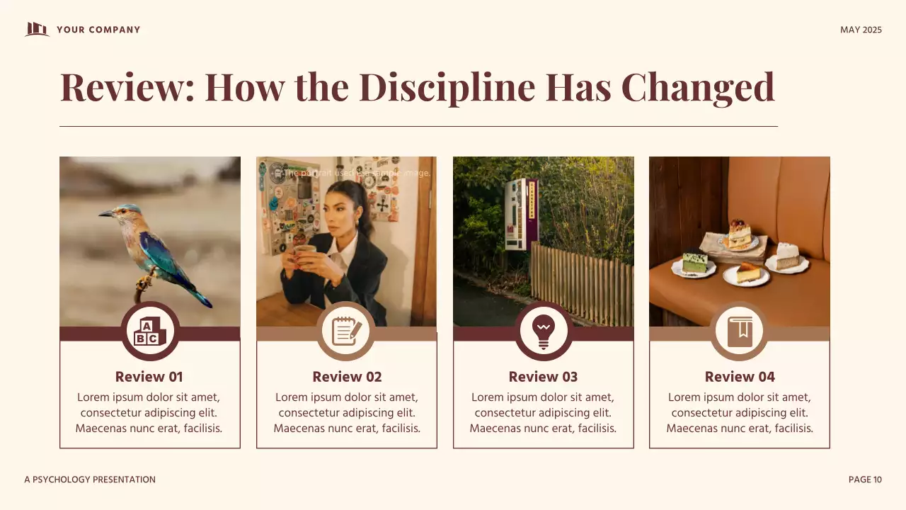 Red and Beige vintage Developmental Psychology Presentation