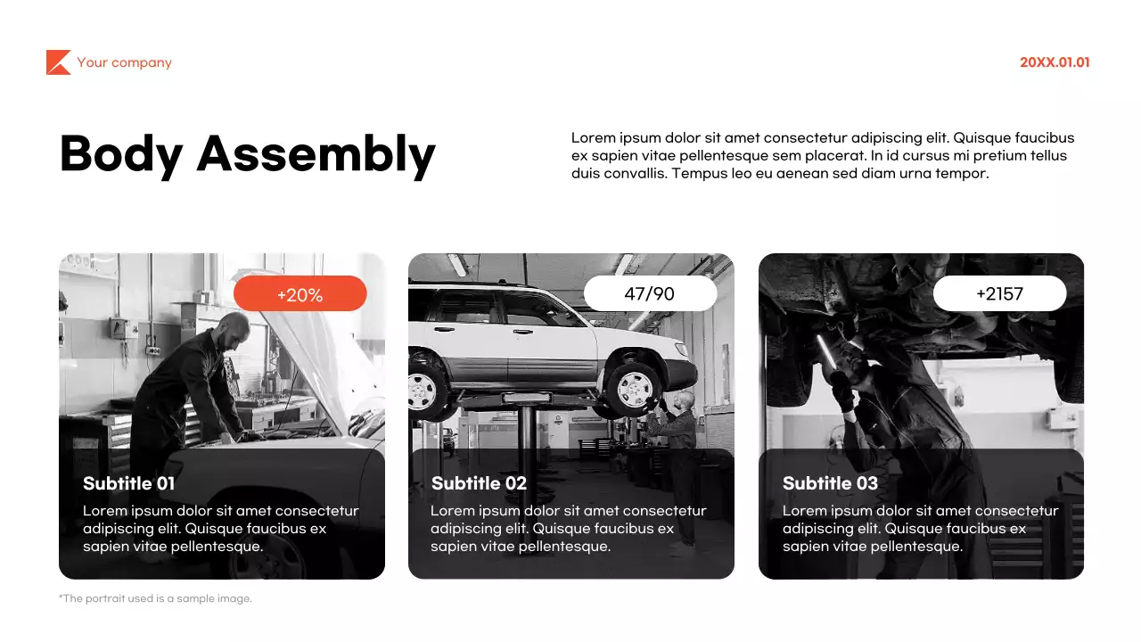 Black Modern Vehicle Production Guide Presentation