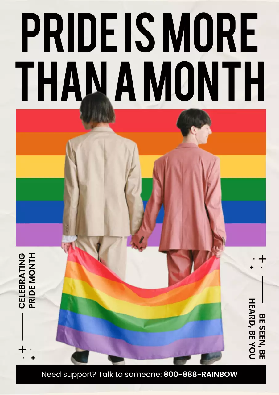 Rainbow Pride Announcement Poster