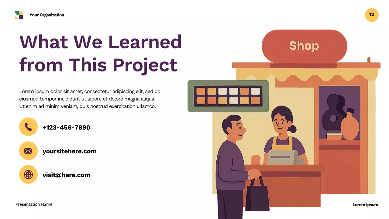 Purple Comic School Guide Presentation