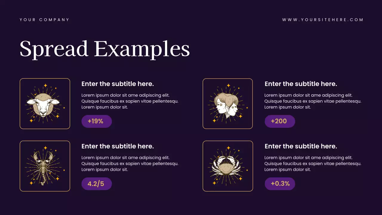 Navy Elegant Tarot Guide Presentation