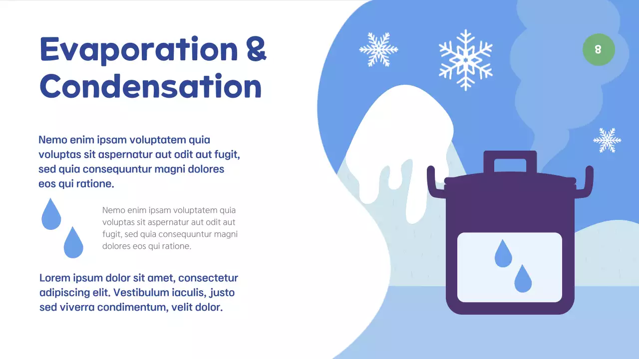 Blue Minimal Nature Exhibition Presentation